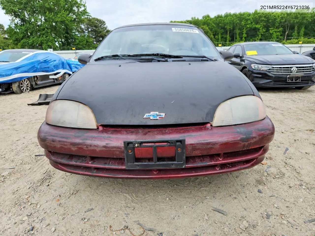 2000 Chevrolet Metro Lsi VIN: 2C1MR5224Y6721036 Lot: 55850826