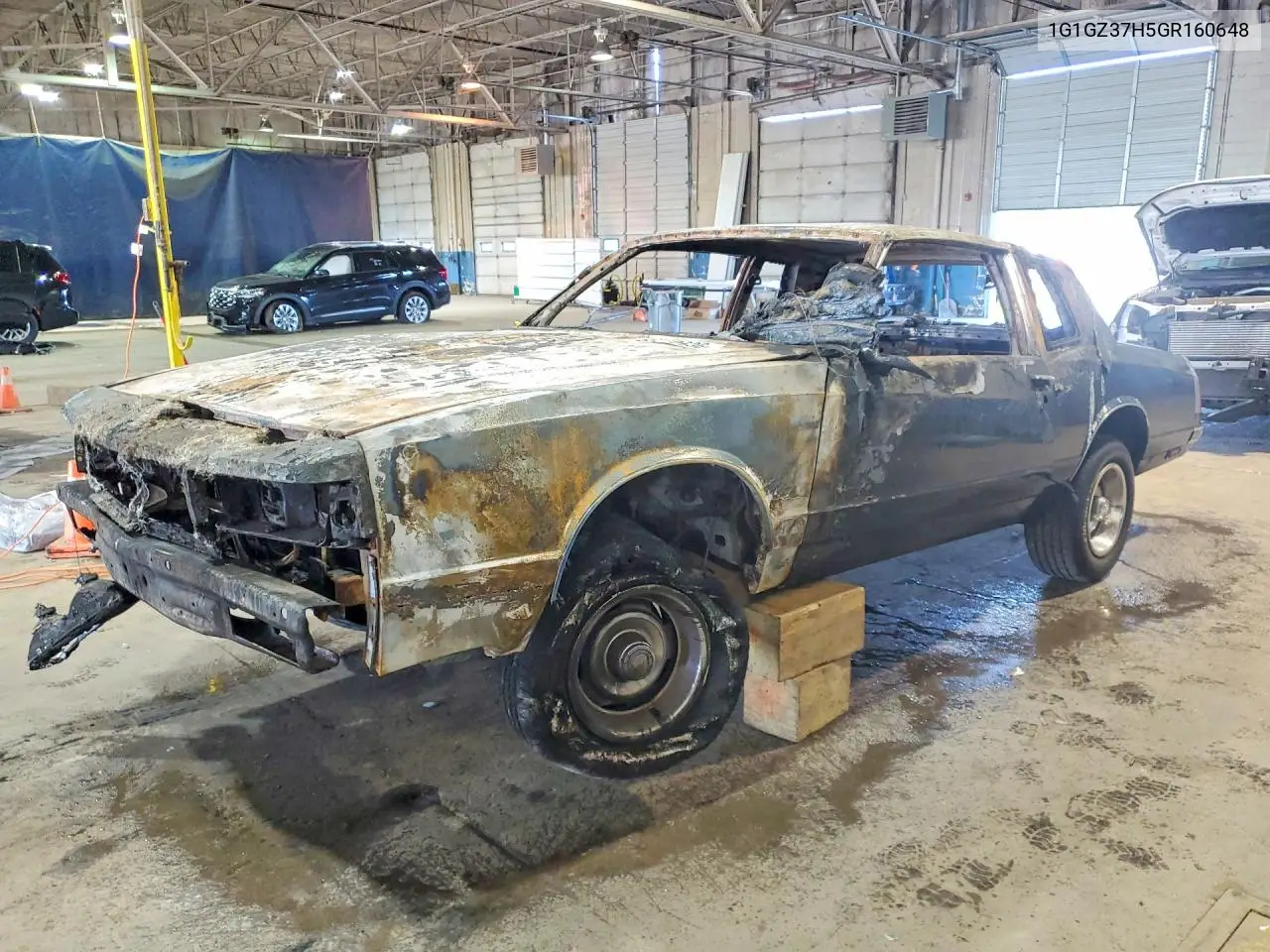 1986 Chevrolet Monte Carlo VIN: 1G1GZ37H5GR160648 Lot: 55372636
