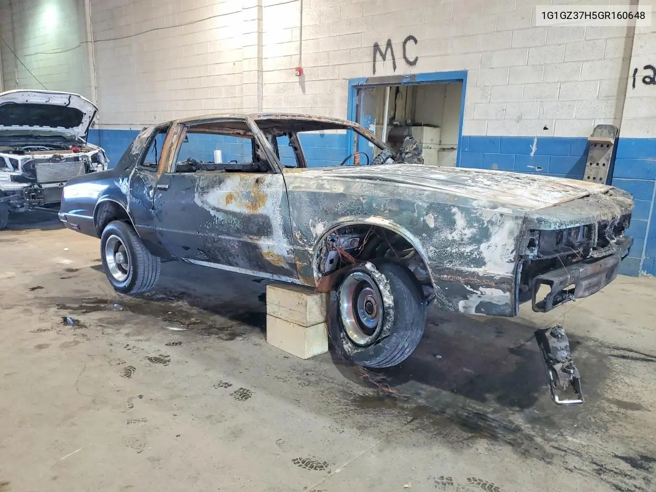 1986 Chevrolet Monte Carlo VIN: 1G1GZ37H5GR160648 Lot: 55372636