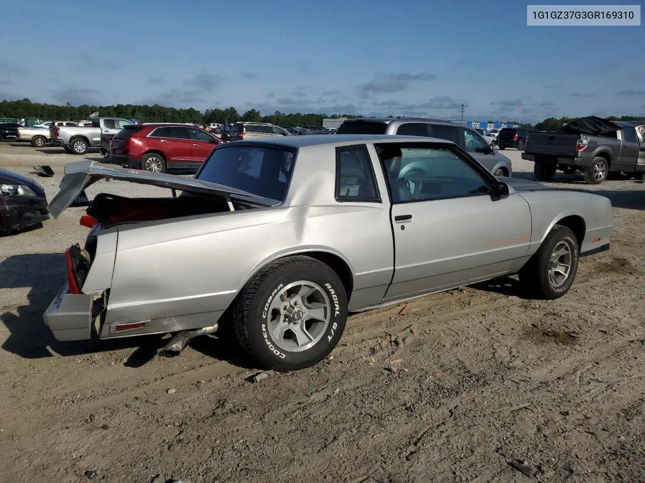 1986 Chevrolet Monte Carlo VIN: 1G1GZ37G3GR169310 Lot: 55954376
