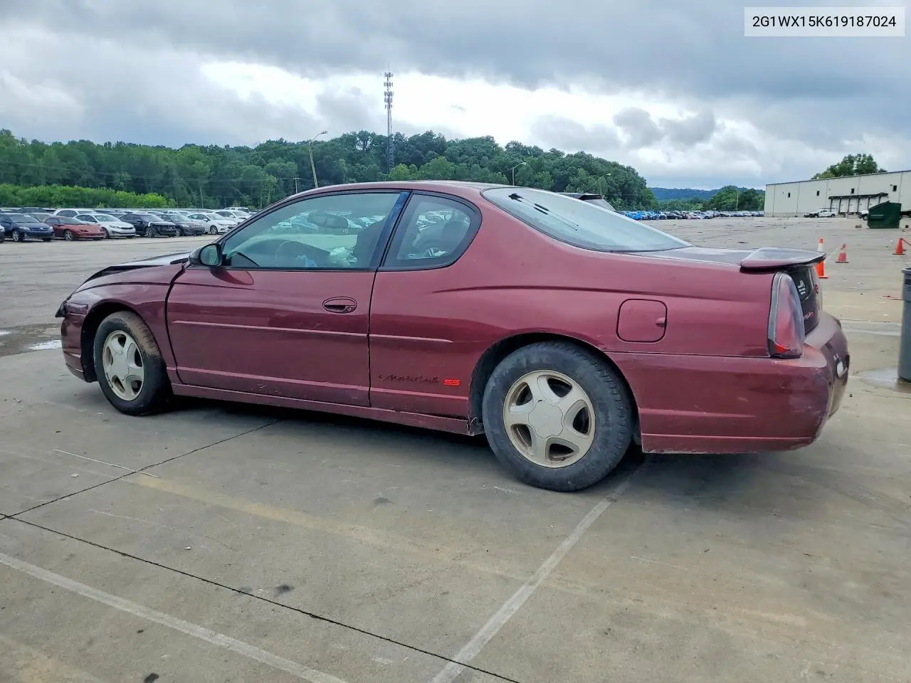 2001 Chevrolet Monte Carlo Ss VIN: 2G1WX15K619187024 Lot: 57154266