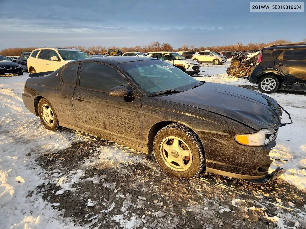2001 Chevrolet Monte Carlo Ls VIN: 2G1WW15E319318634 Lot: 74219235