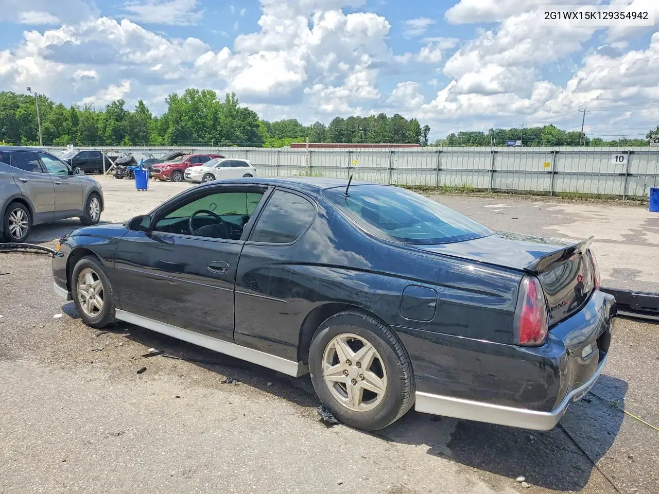 2002 Chevrolet Monte Carlo Ss VIN: 2G1WX15K129354942 Lot: 54057076