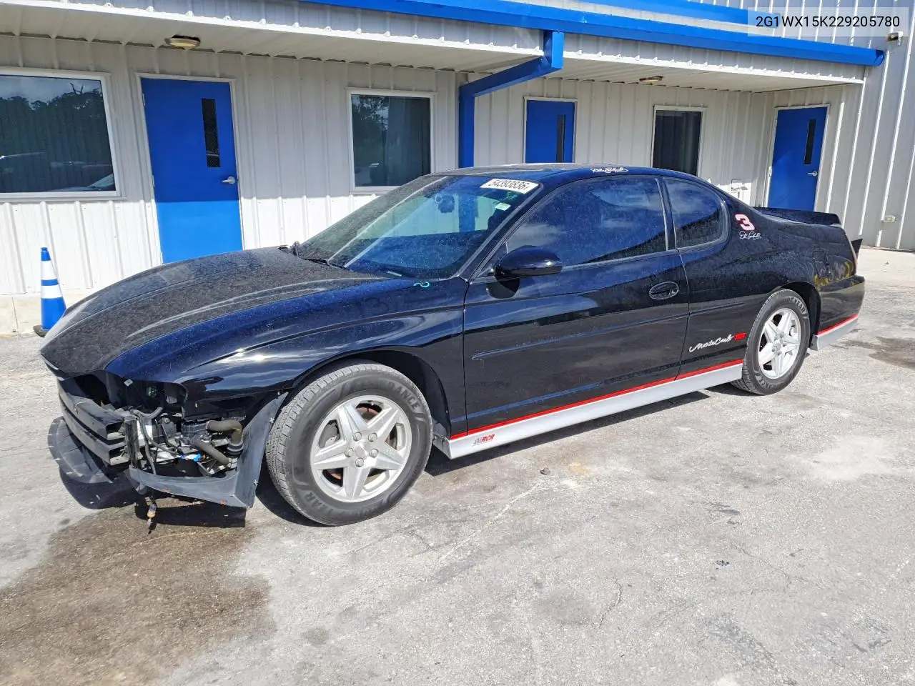 2002 Chevrolet Monte Carlo Ss VIN: 2G1WX15K229205780 Lot: 54393836