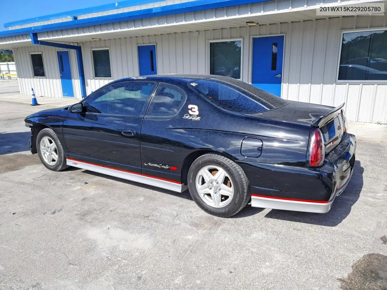 2002 Chevrolet Monte Carlo Ss VIN: 2G1WX15K229205780 Lot: 54393836