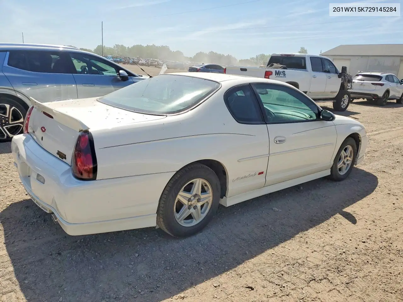 2002 Chevrolet Monte Carlo Ss VIN: 2G1WX15K729145284 Lot: 54941466