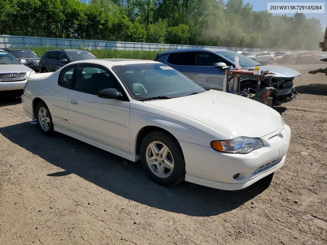 2002 Chevrolet Monte Carlo Ss VIN: 2G1WX15K729145284 Lot: 54941466