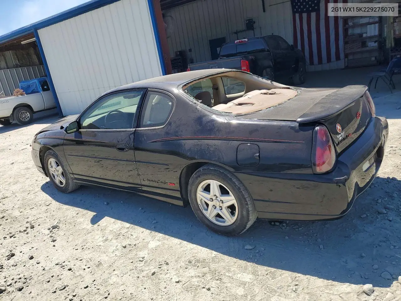 2002 Chevrolet Monte Carlo Ss VIN: 2G1WX15K229275070 Lot: 56337966