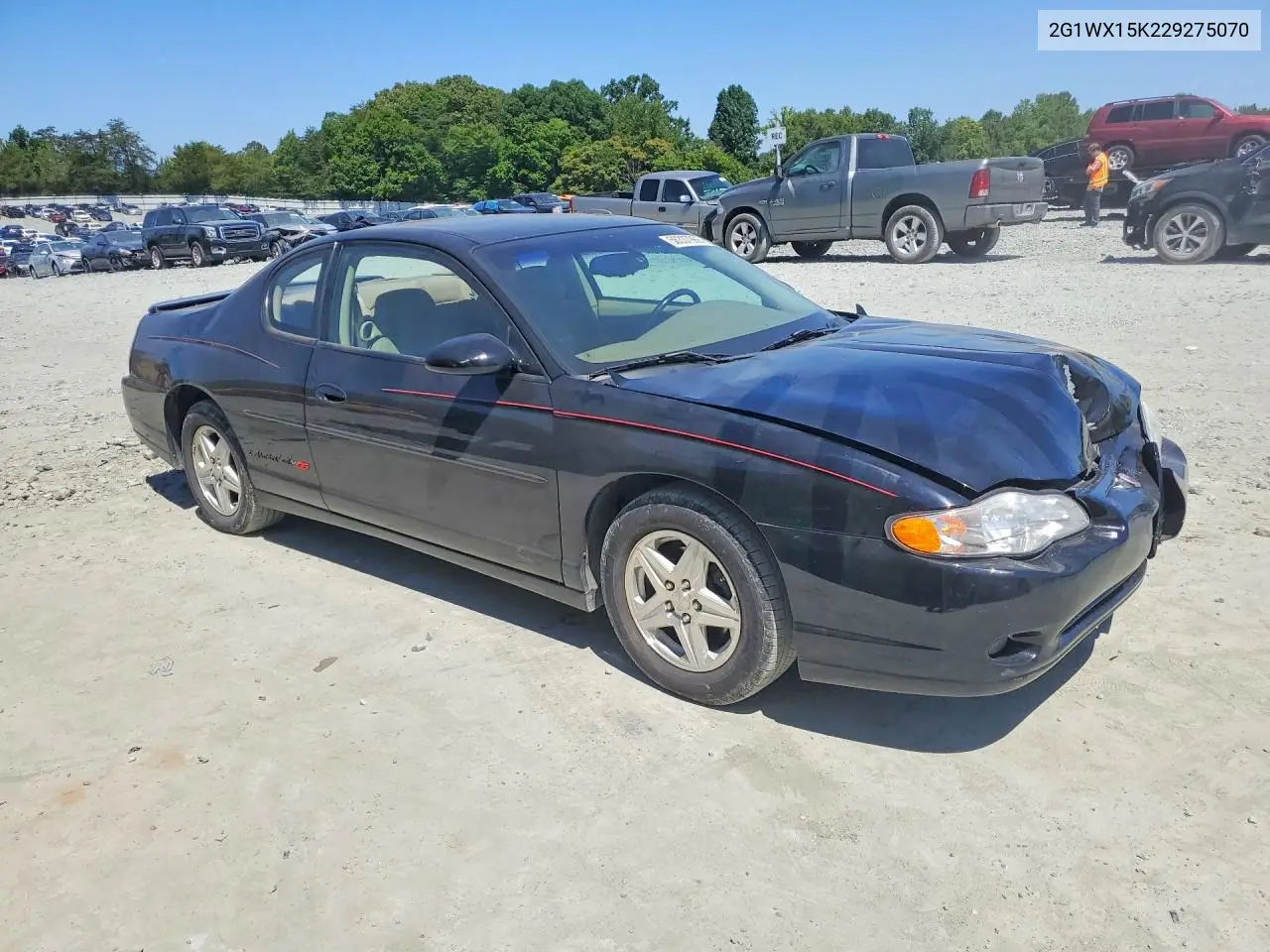 2002 Chevrolet Monte Carlo Ss VIN: 2G1WX15K229275070 Lot: 56337966