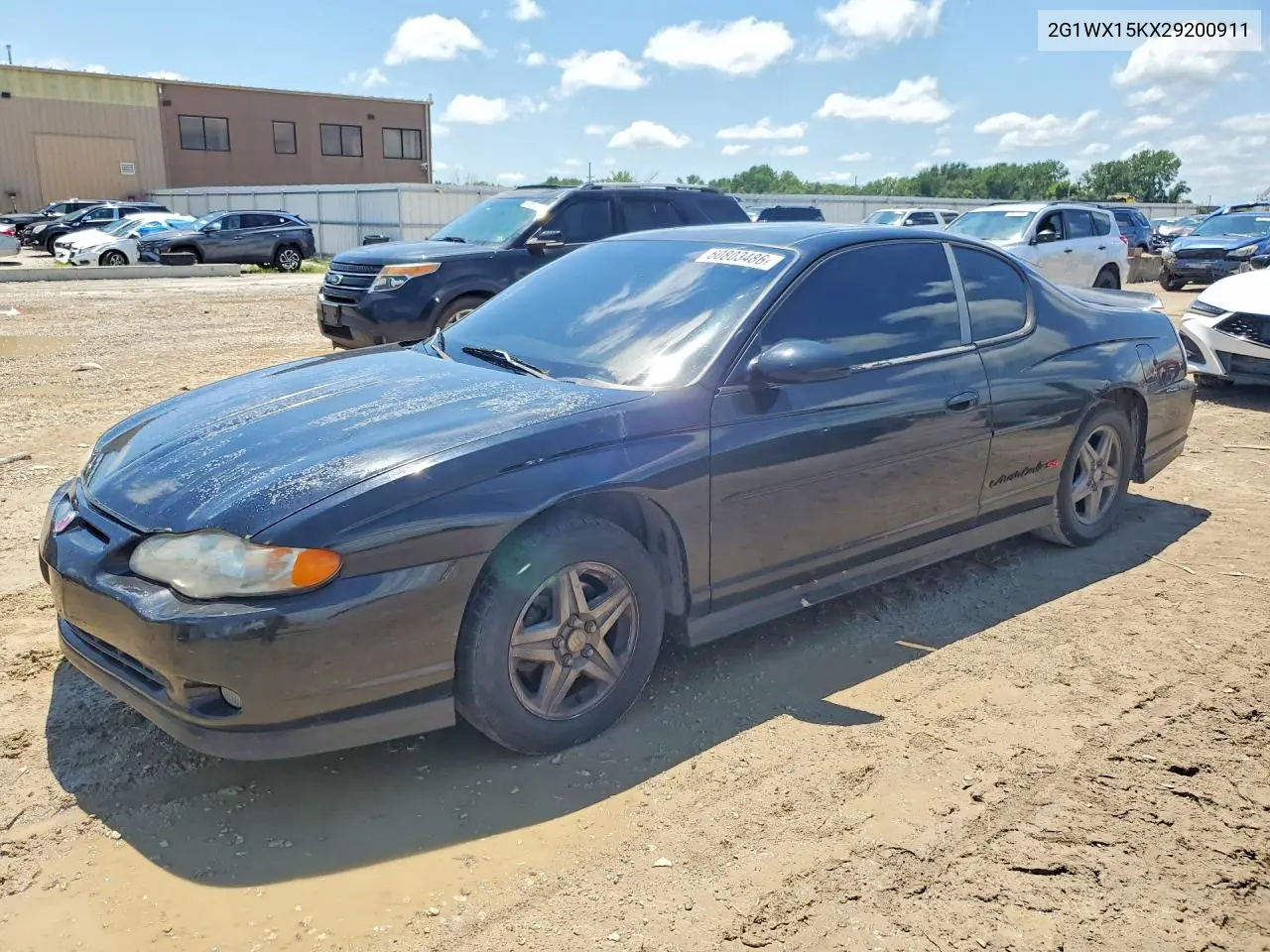 2002 Chevrolet Monte Carlo Ss VIN: 2G1WX15KX29200911 Lot: 60803486