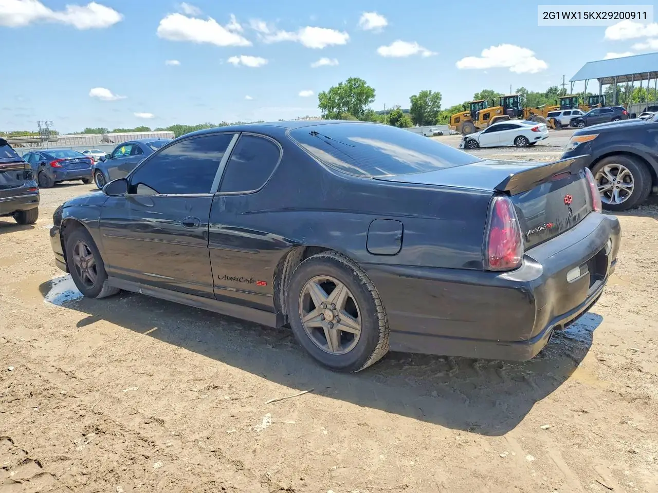 2002 Chevrolet Monte Carlo Ss VIN: 2G1WX15KX29200911 Lot: 60803486