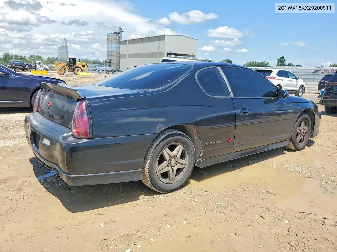 2002 Chevrolet Monte Carlo Ss VIN: 2G1WX15KX29200911 Lot: 60803486