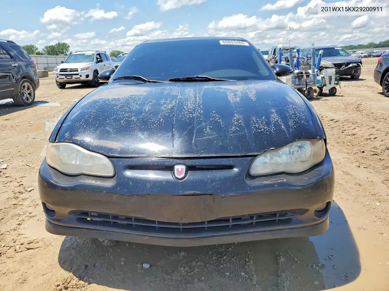 2002 Chevrolet Monte Carlo Ss VIN: 2G1WX15KX29200911 Lot: 60803486