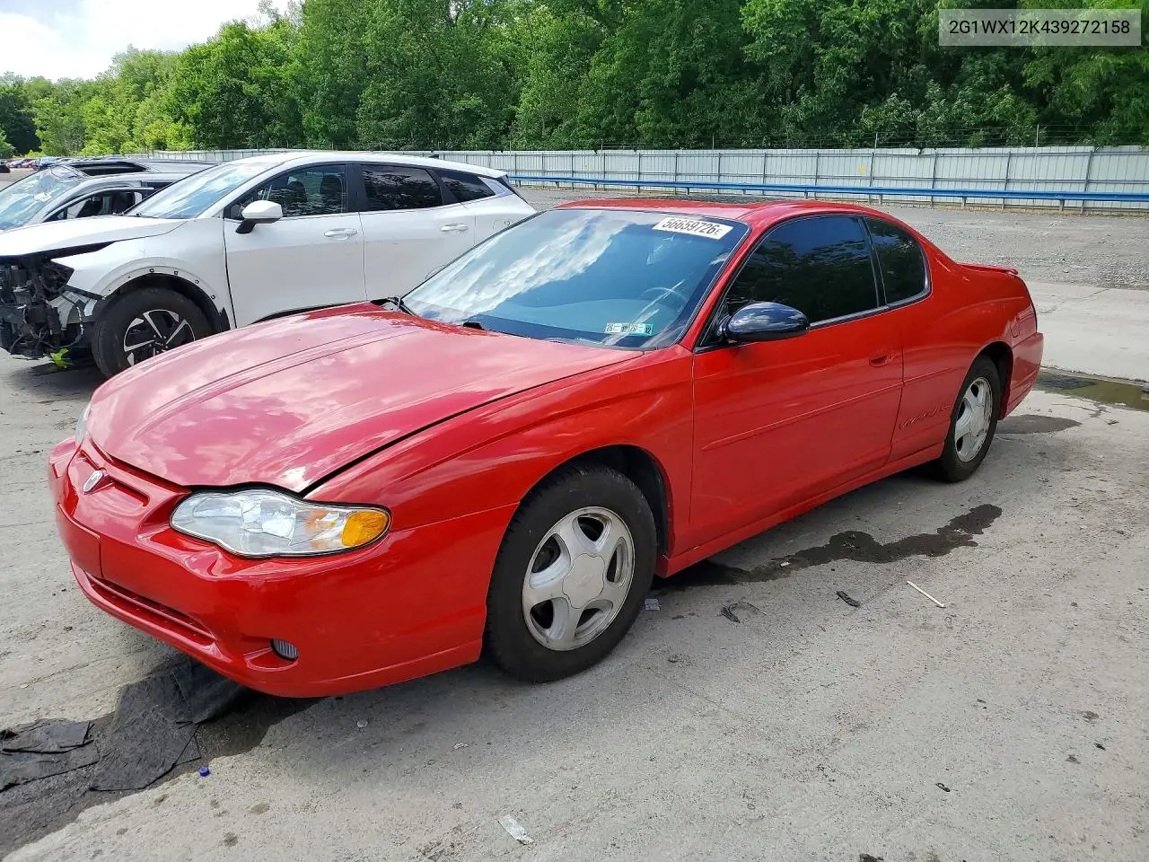 2003 Chevrolet Monte Carlo Ss VIN: 2G1WX12K439272158 Lot: 56659726