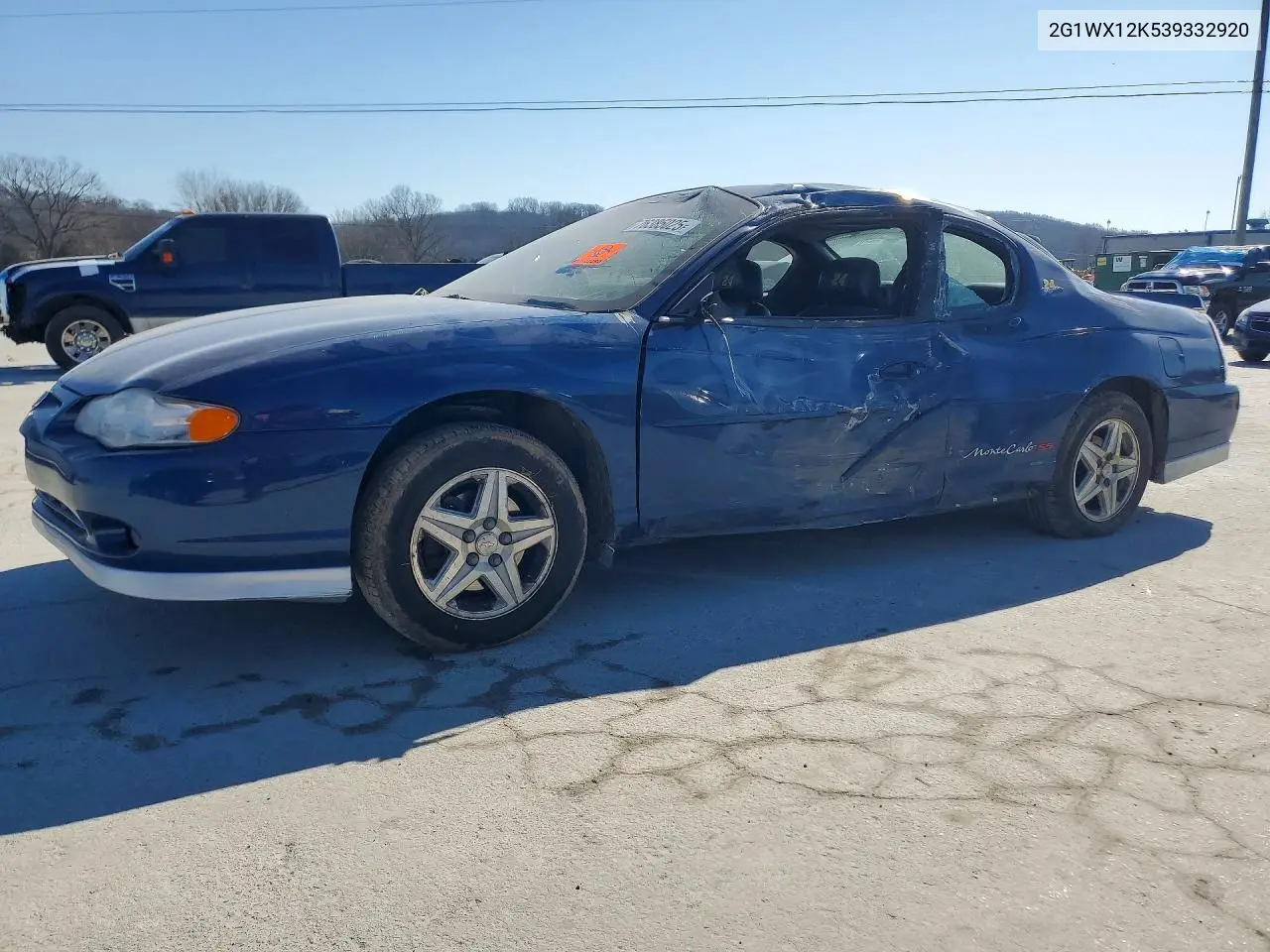 2003 Chevrolet Monte Carlo Ss VIN: 2G1WX12K539332920 Lot: 57170776
