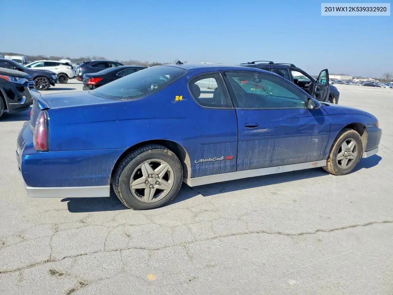 2003 Chevrolet Monte Carlo Ss VIN: 2G1WX12K539332920 Lot: 57170776