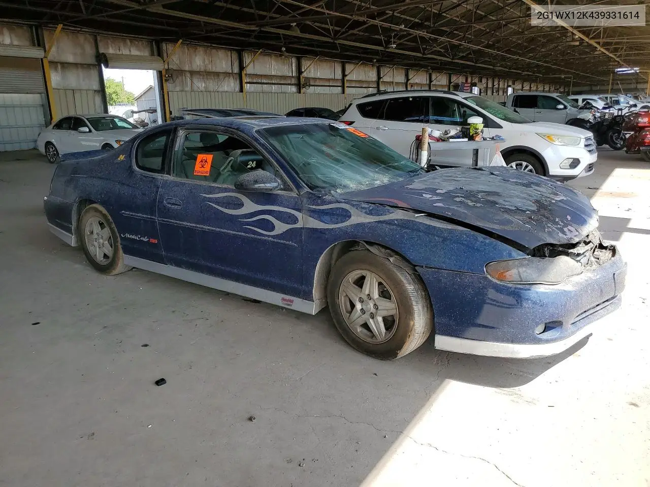 2003 Chevrolet Monte Carlo Ss VIN: 2G1WX12K439331614 Lot: 58737466