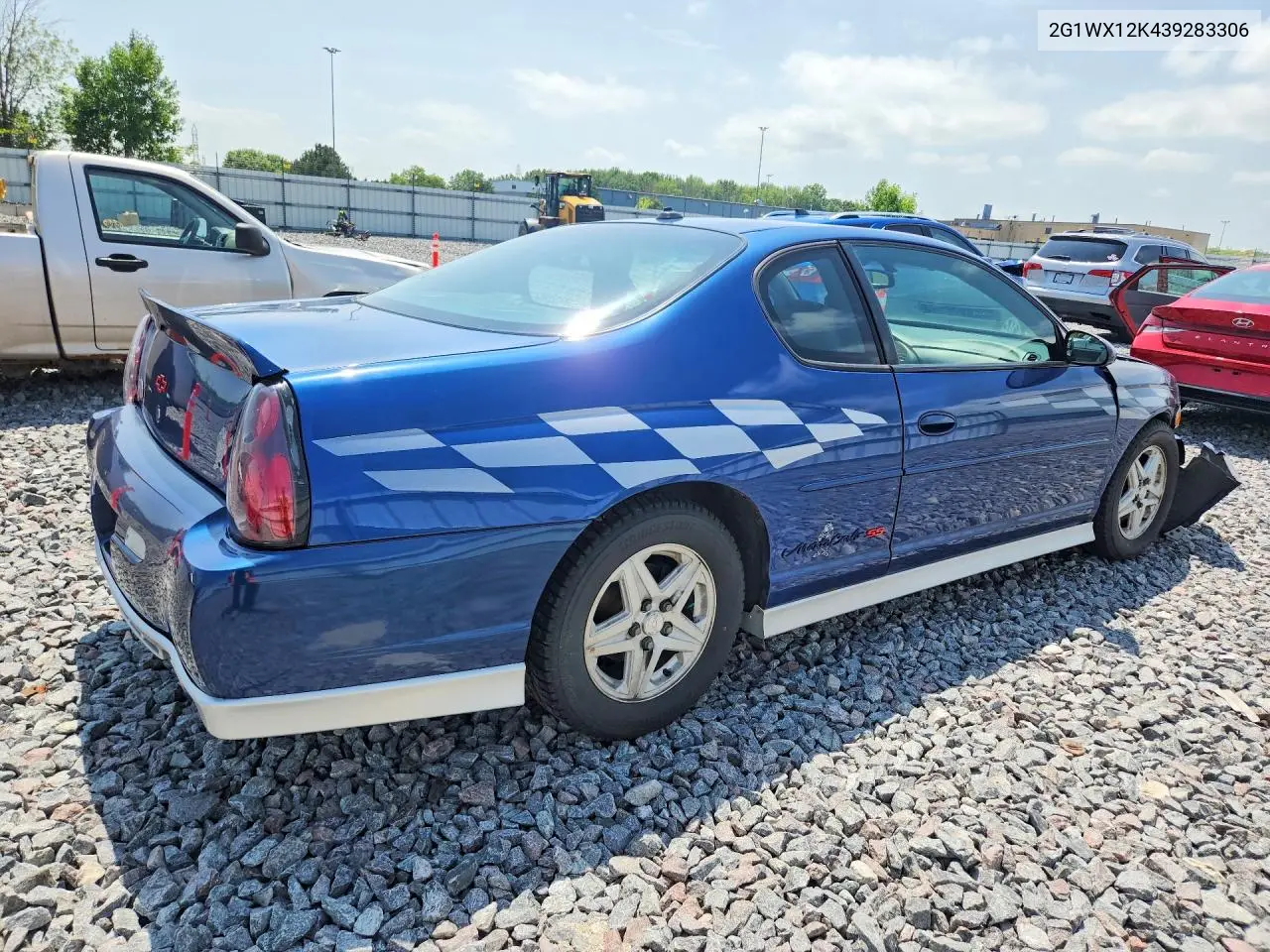 2003 Chevrolet Monte Carlo Ss VIN: 2G1WX12K439283306 Lot: 59023426