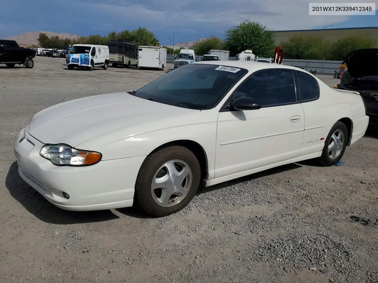 2003 Chevrolet Monte Carlo Ss VIN: 2G1WX12K339412345 Lot: 60487386