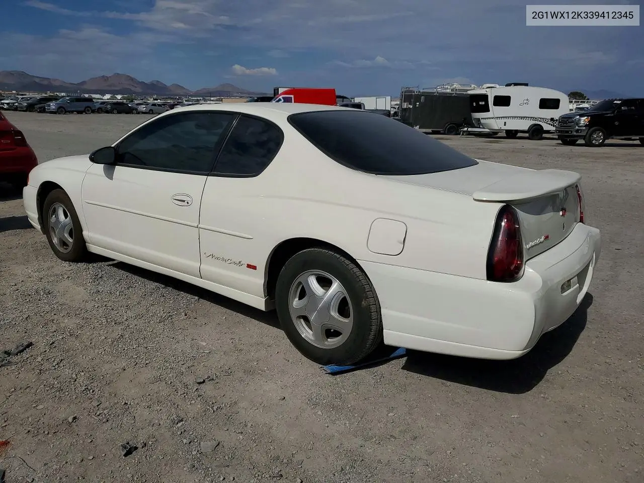 2003 Chevrolet Monte Carlo Ss VIN: 2G1WX12K339412345 Lot: 60487386