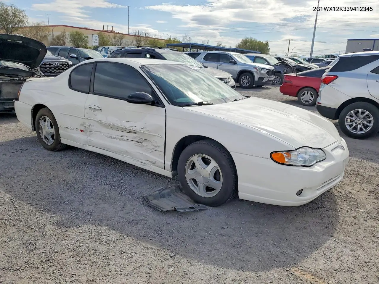 2003 Chevrolet Monte Carlo Ss VIN: 2G1WX12K339412345 Lot: 60487386