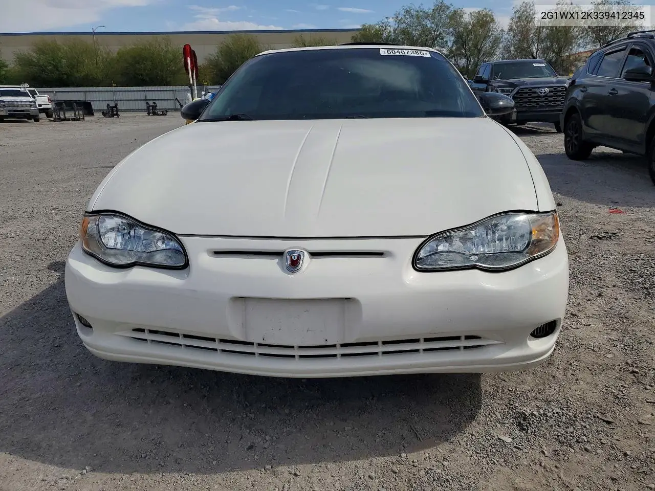2003 Chevrolet Monte Carlo Ss VIN: 2G1WX12K339412345 Lot: 60487386