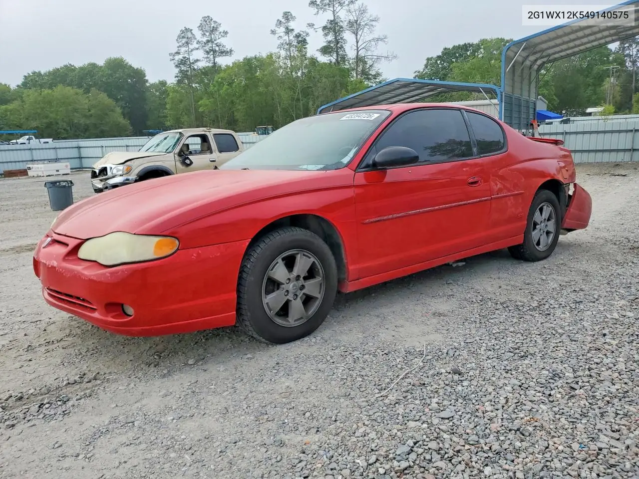 2004 Chevrolet Monte Carlo Ss VIN: 2G1WX12K549140575 Lot: 48394726