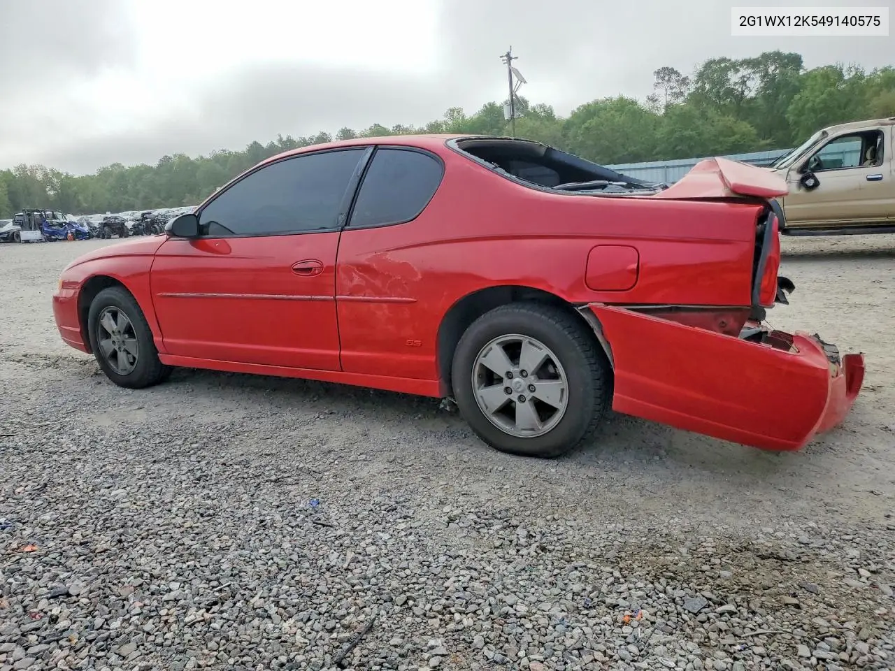 2004 Chevrolet Monte Carlo Ss VIN: 2G1WX12K549140575 Lot: 48394726