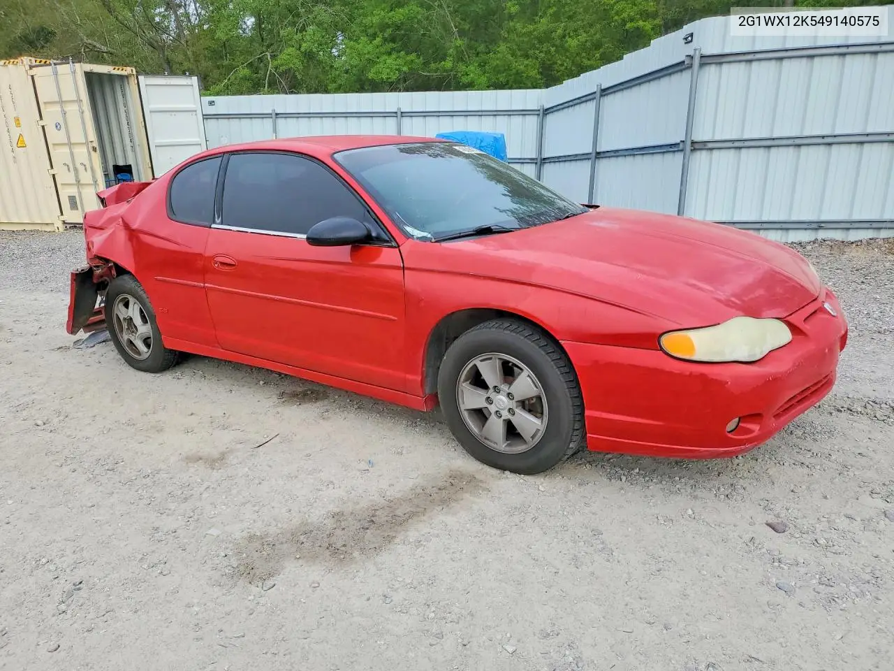2004 Chevrolet Monte Carlo Ss VIN: 2G1WX12K549140575 Lot: 48394726