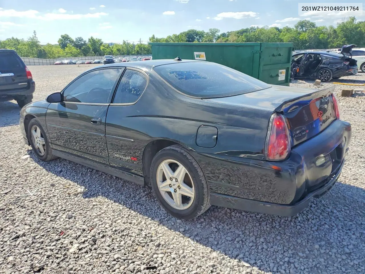 2004 Chevrolet Monte Carlo Ss Supercharged VIN: 2G1WZ121049211764 Lot: 52214606