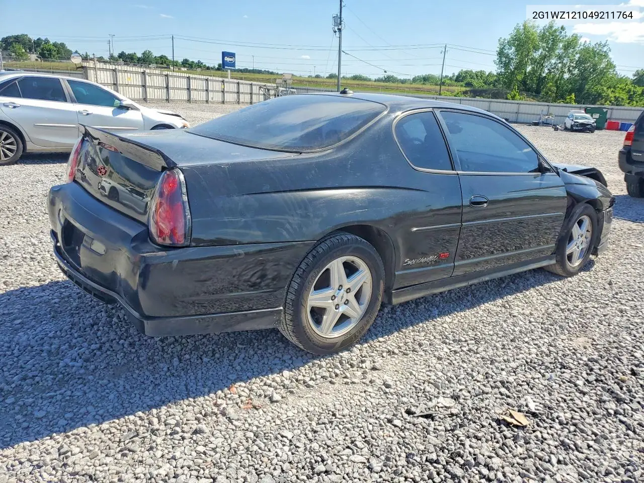 2004 Chevrolet Monte Carlo Ss Supercharged VIN: 2G1WZ121049211764 Lot: 52214606