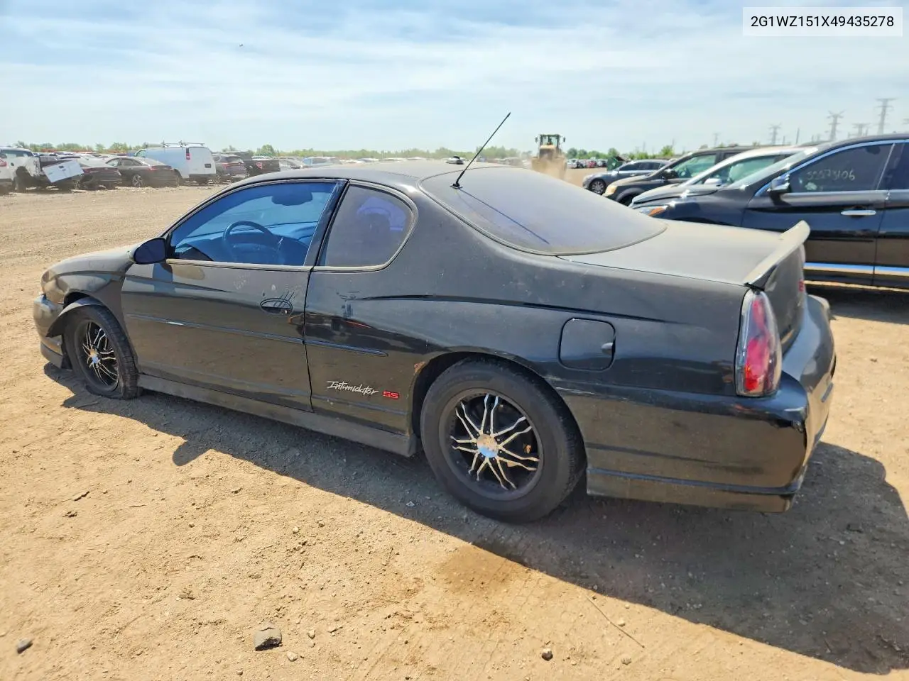 2004 Chevrolet Monte Carlo Ss Supercharged VIN: 2G1WZ151X49435278 Lot: 54547706
