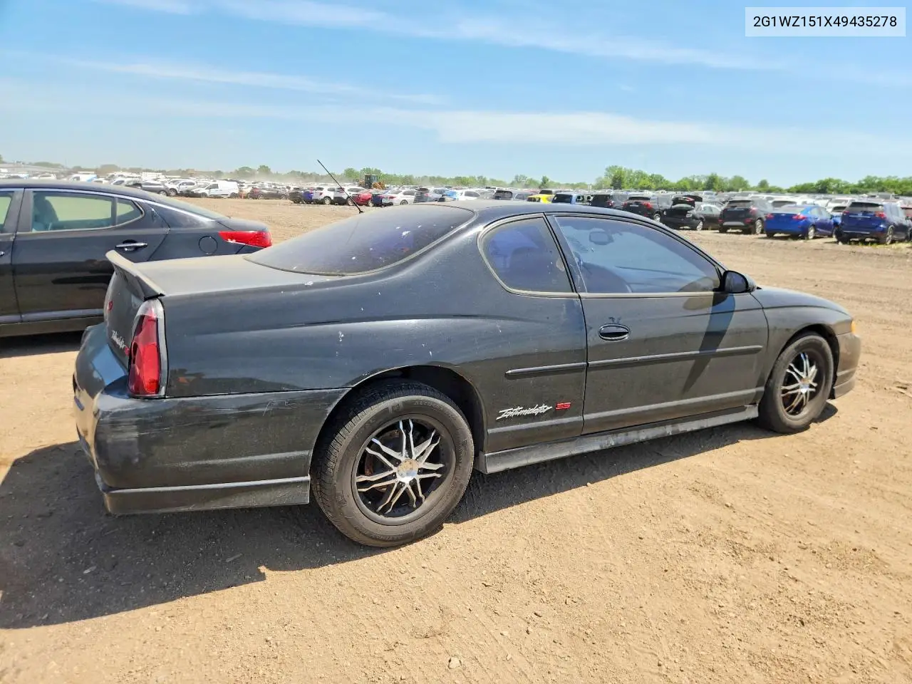 2004 Chevrolet Monte Carlo Ss Supercharged VIN: 2G1WZ151X49435278 Lot: 54547706