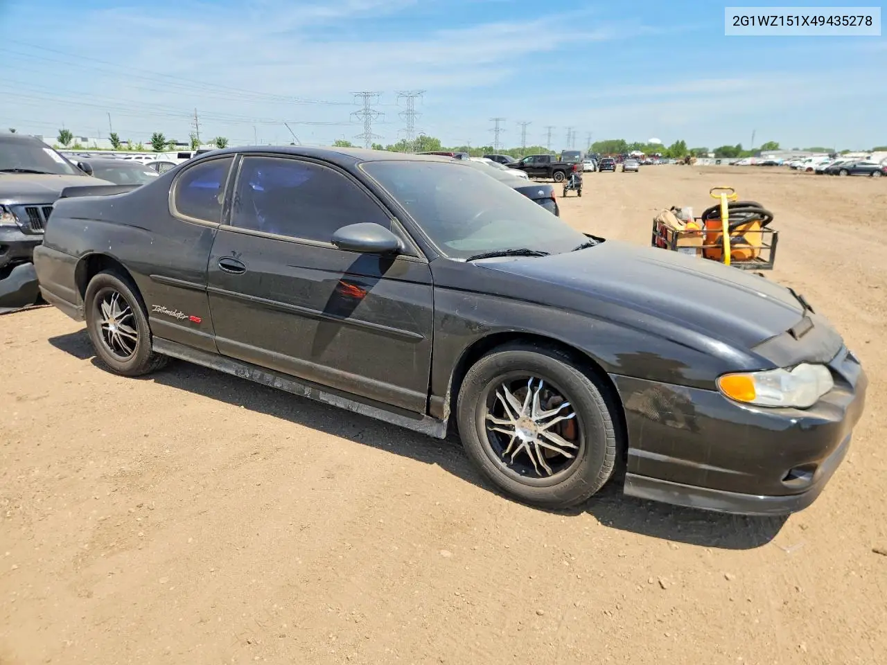 2004 Chevrolet Monte Carlo Ss Supercharged VIN: 2G1WZ151X49435278 Lot: 54547706