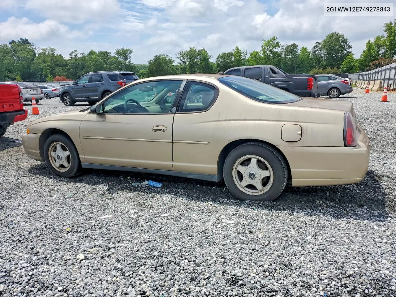2004 Chevrolet Monte Carlo Ls VIN: 2G1WW12E749278843 Lot: 60742446