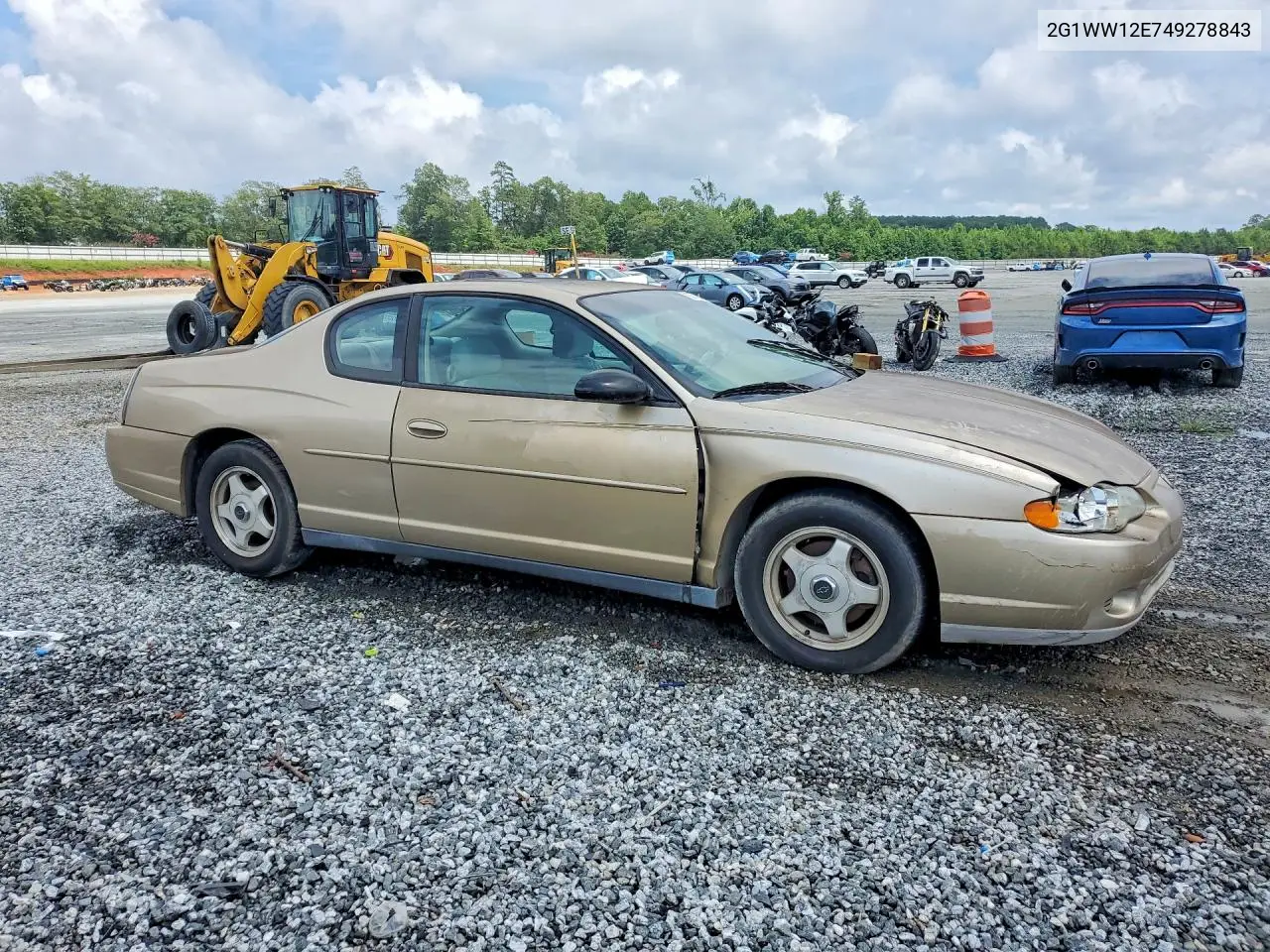 2004 Chevrolet Monte Carlo Ls VIN: 2G1WW12E749278843 Lot: 60742446