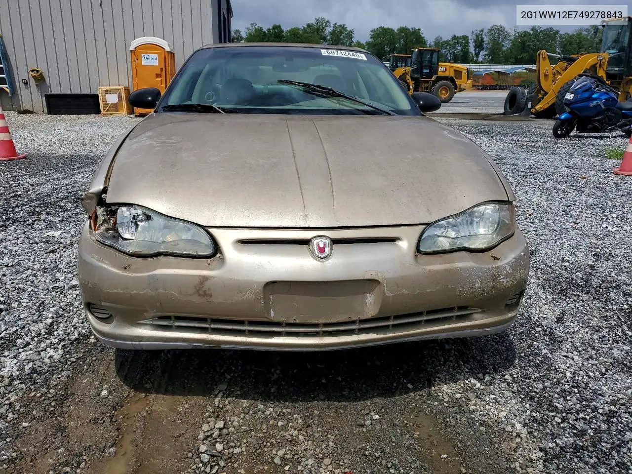 2004 Chevrolet Monte Carlo Ls VIN: 2G1WW12E749278843 Lot: 60742446