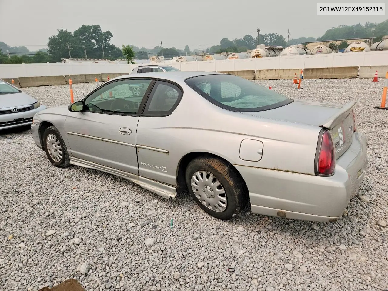 2004 Chevrolet Monte Carlo Ls VIN: 2G1WW12EX49152315 Lot: 61481346
