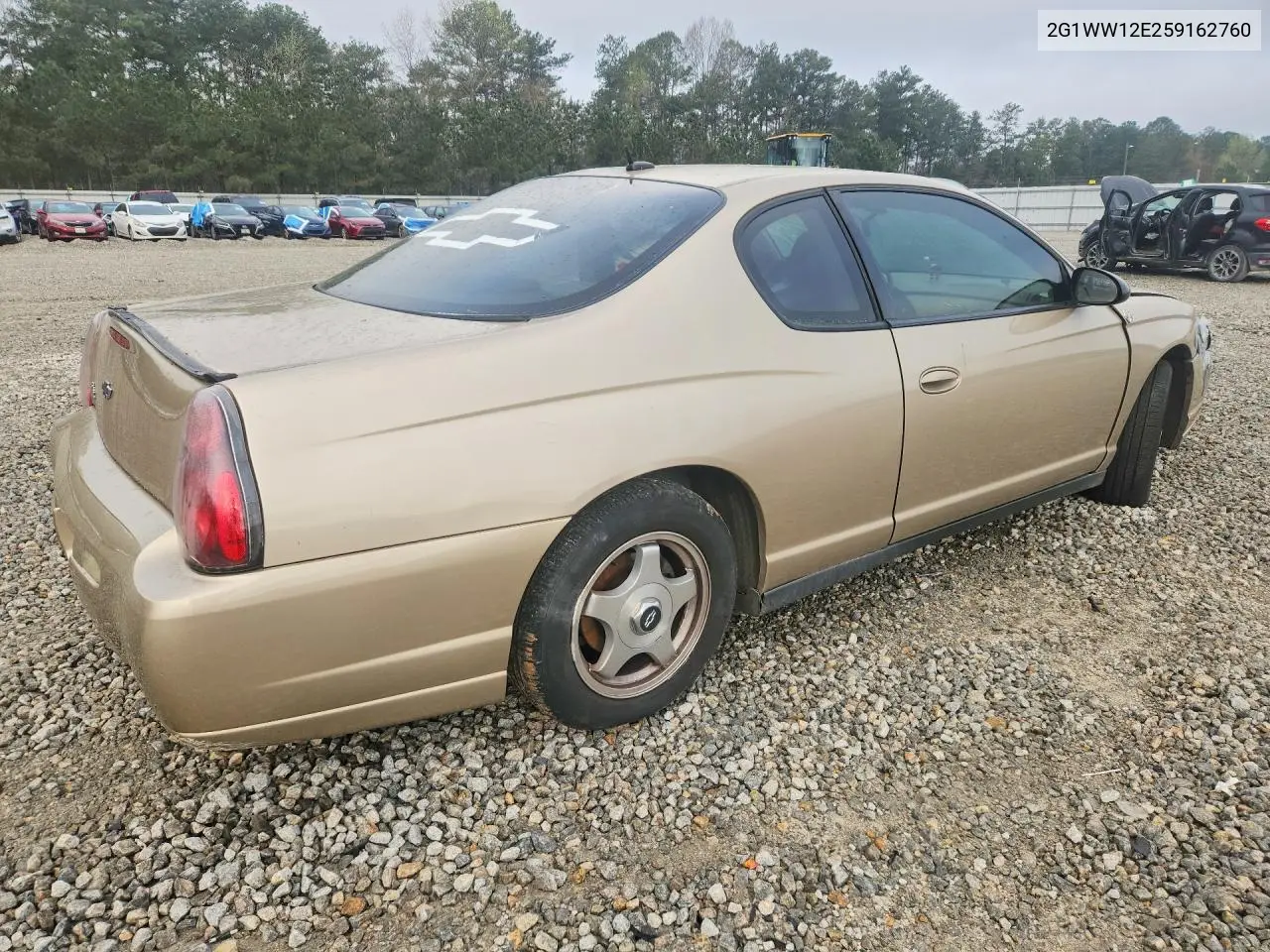 2005 Chevrolet Monte Carlo Ls VIN: 2G1WW12E259162760 Lot: 52289056
