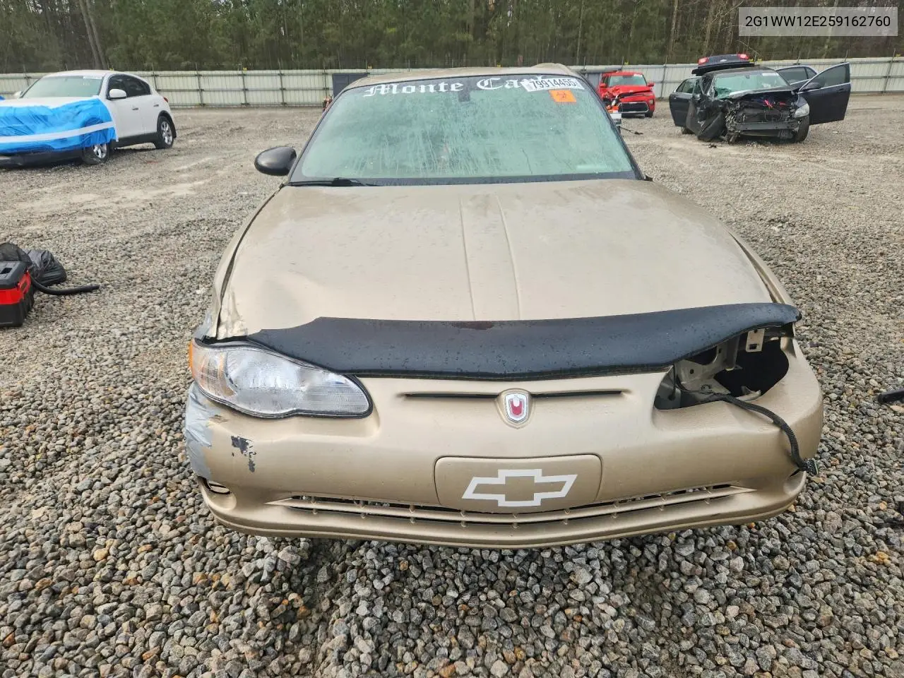 2005 Chevrolet Monte Carlo Ls VIN: 2G1WW12E259162760 Lot: 52289056