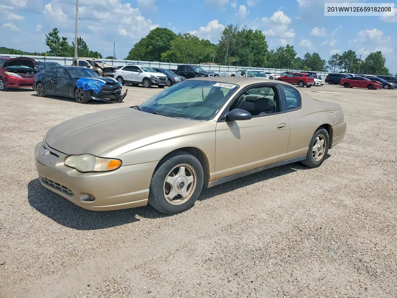 2005 Chevrolet Monte Carlo Ls VIN: 2G1WW12E659182008 Lot: 74515285