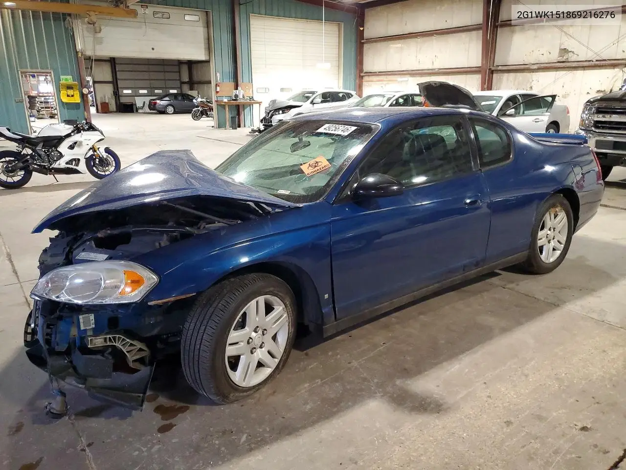 2006 Chevrolet Monte Carlo Lt VIN: 2G1WK151869216276 Lot: 49256746