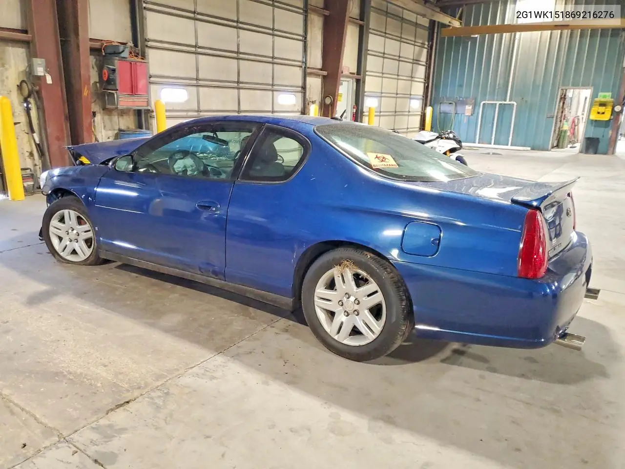 2006 Chevrolet Monte Carlo Lt VIN: 2G1WK151869216276 Lot: 49256746
