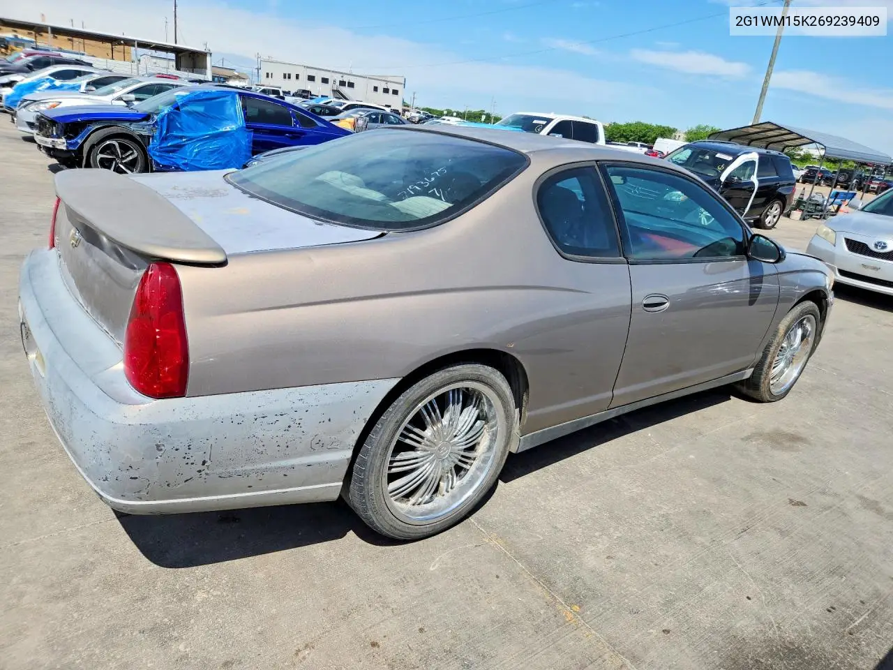 2006 Chevrolet Monte Carlo Lt VIN: 2G1WM15K269239409 Lot: 50748396