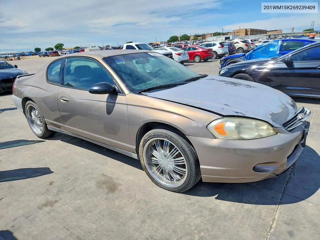 2006 Chevrolet Monte Carlo Lt VIN: 2G1WM15K269239409 Lot: 50748396