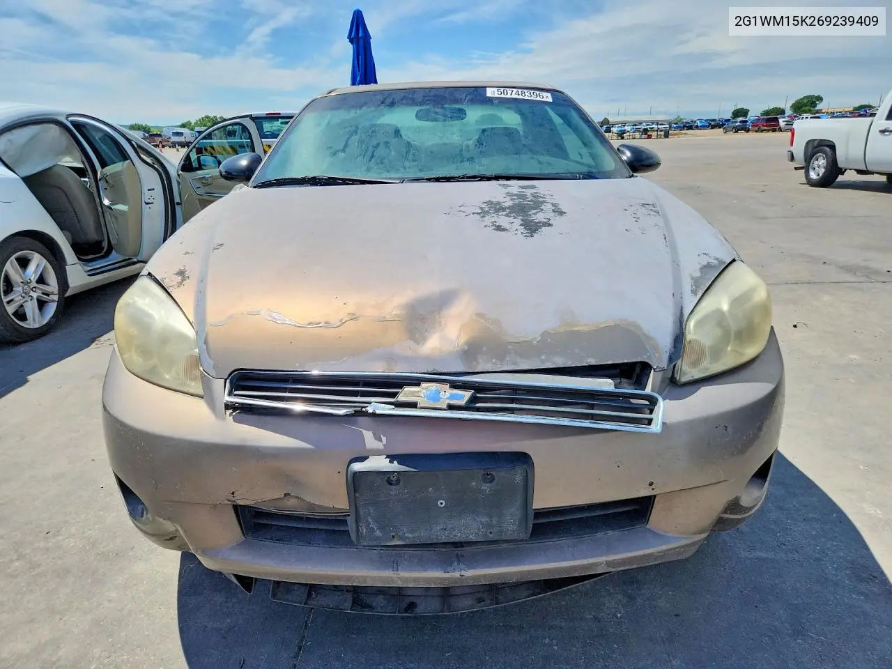 2006 Chevrolet Monte Carlo Lt VIN: 2G1WM15K269239409 Lot: 50748396