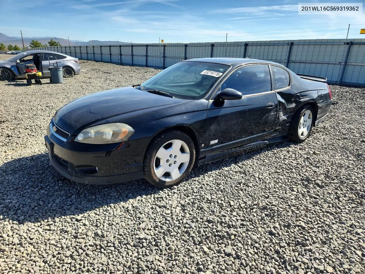 2006 Chevrolet Monte Carlo Ss VIN: 2G1WL16C569319362 Lot: 53219776