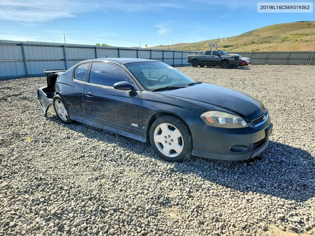 2006 Chevrolet Monte Carlo Ss VIN: 2G1WL16C569319362 Lot: 53219776