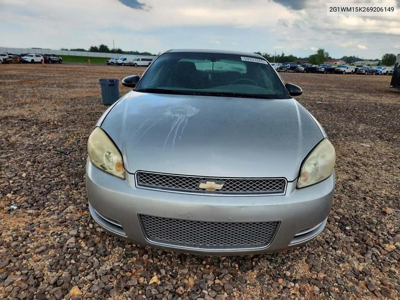 2006 Chevrolet Monte Carlo Lt VIN: 2G1WM15K269206149 Lot: 59957246