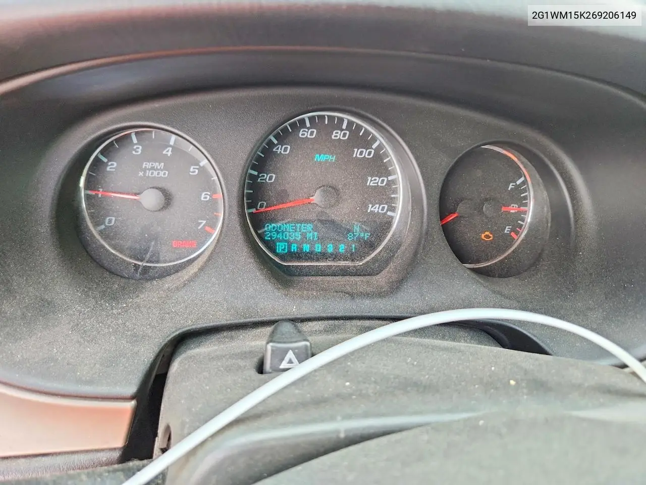 2006 Chevrolet Monte Carlo Lt VIN: 2G1WM15K269206149 Lot: 59957246